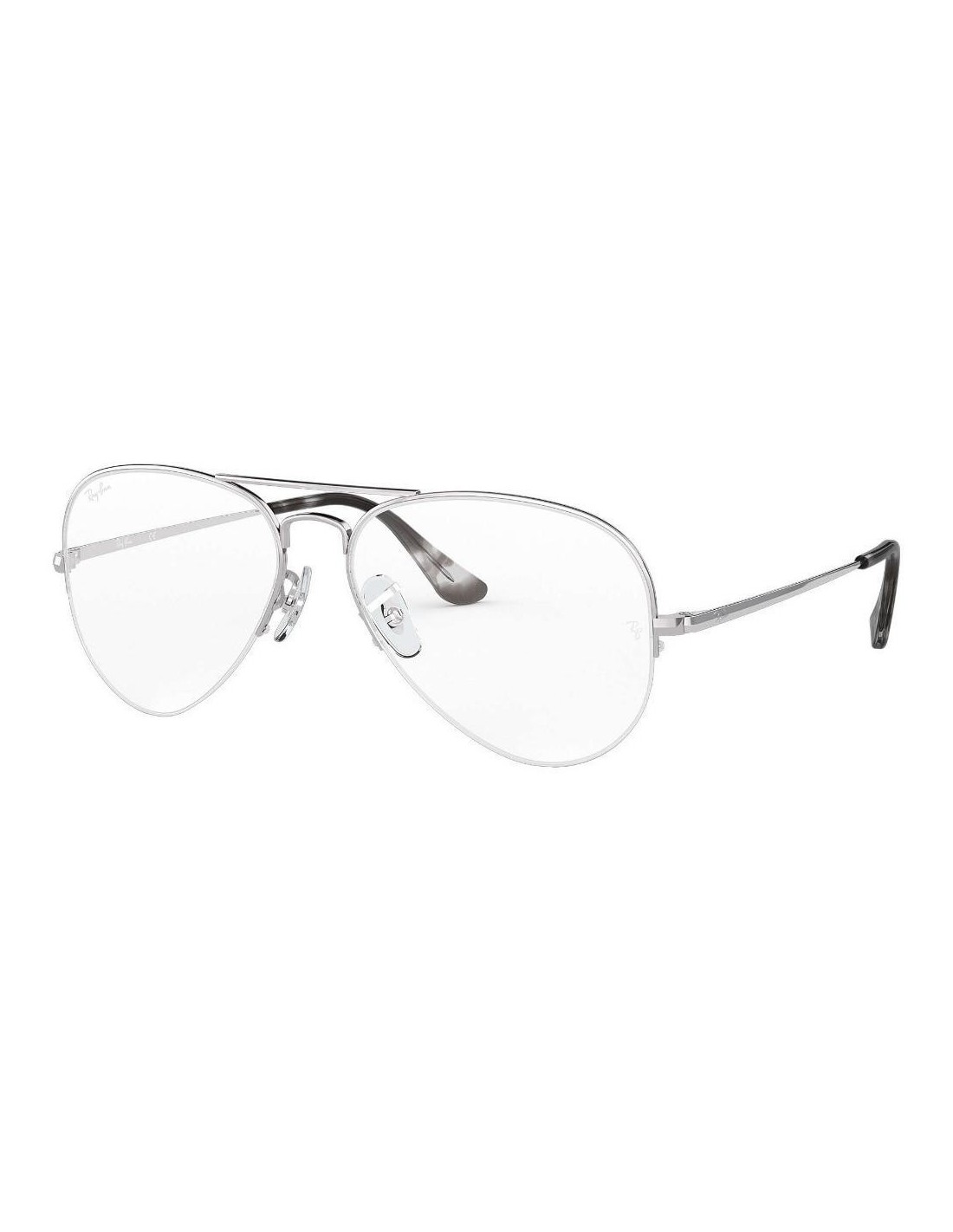 Lentes de sol Ray Ban Oftalmico Rb6589 2501 Aviator Gaze Plateado Original