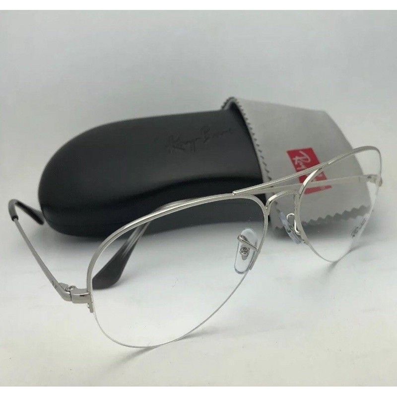 Lentes de sol Ray Ban Oftalmico Rb6589 2501 Aviator Gaze Plateado Original