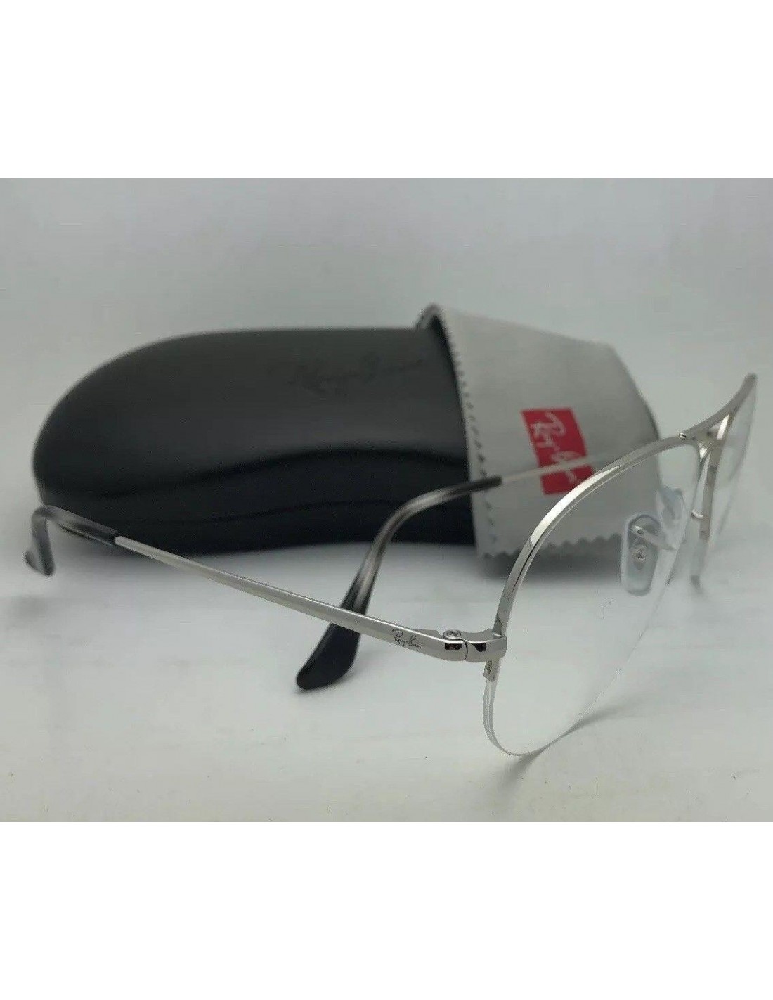 Lentes de sol Ray Ban Oftalmico Rb6589 2501 Aviator Gaze Plateado Original