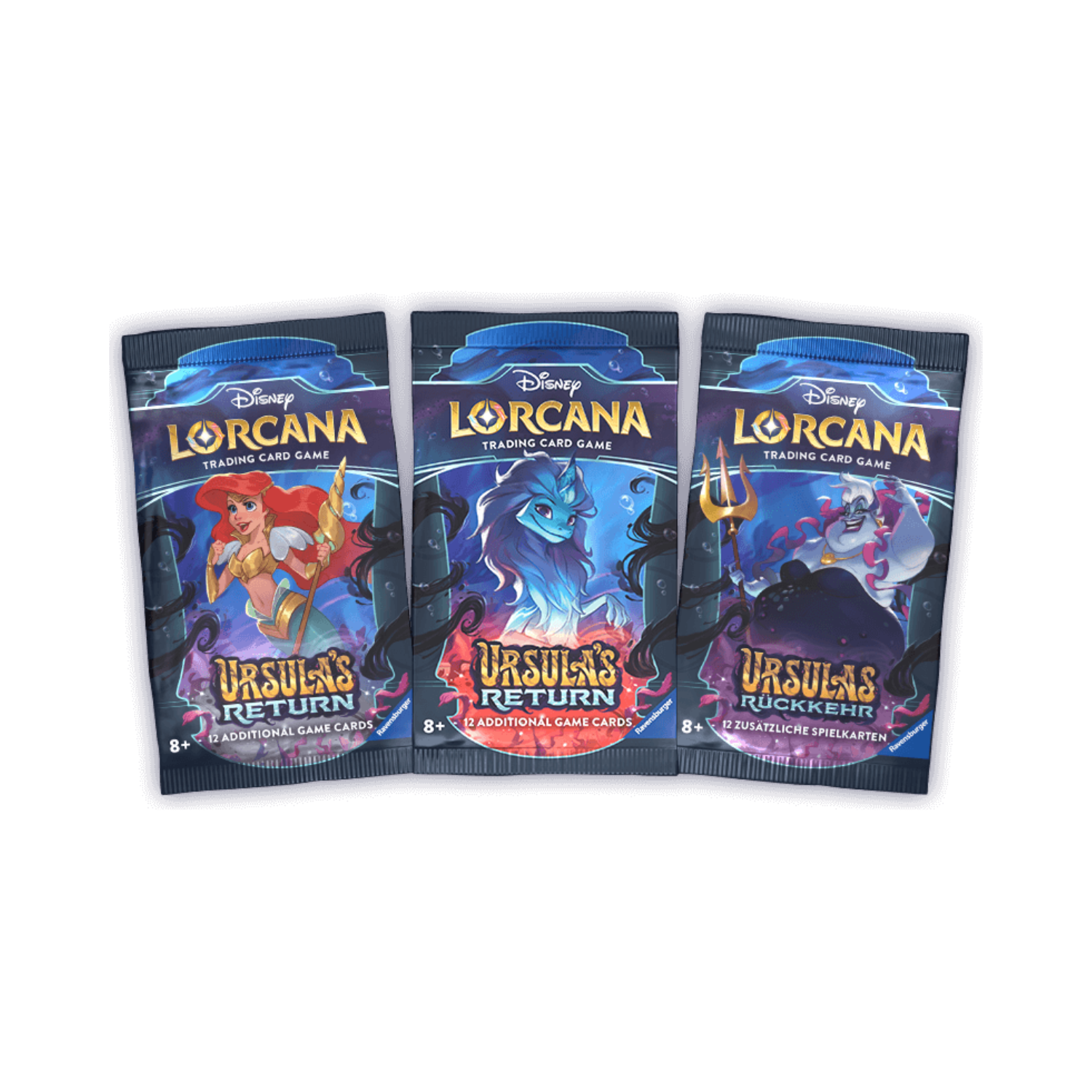 DISNEY LORCANA BOOSTER BOX 24 SOBRES URSULA'S RETURN '12 CARTAS POR SOBRE' (IDIOMA INGLÉS)