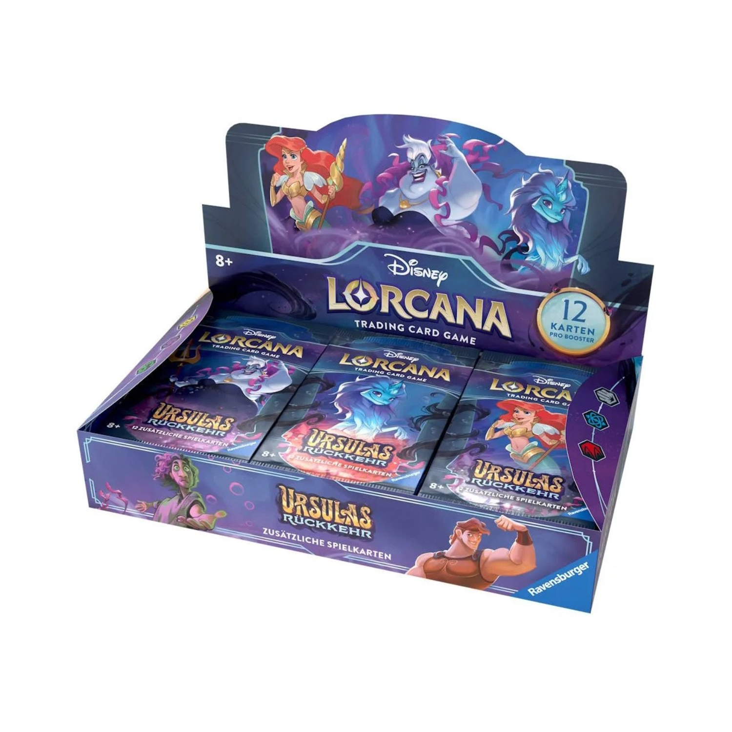 DISNEY LORCANA BOOSTER BOX 24 SOBRES URSULA'S RETURN '12 CARTAS POR SOBRE' (IDIOMA INGLÉS)