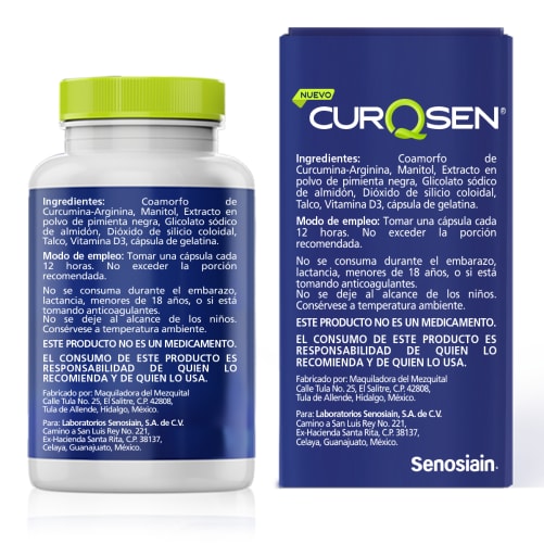 Curqsen Suplemento Alimenticio Con 60 Cápsulas .