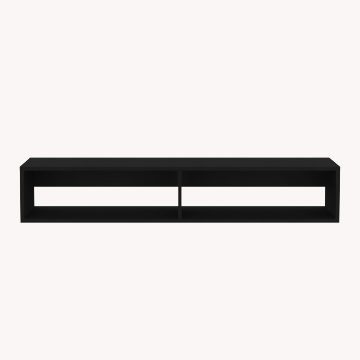 RACK TV ARMABLE FLOTANTE PARA PANTALLA DE 55 PULGADAS.