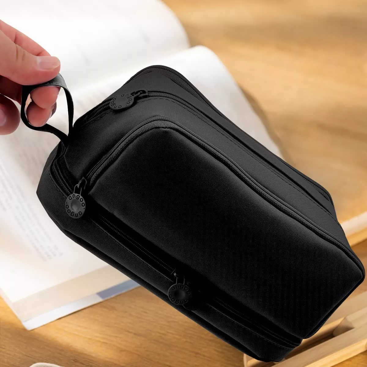 Estuche Para Lápices De Gran Capacidad Con 4 Compartimentos