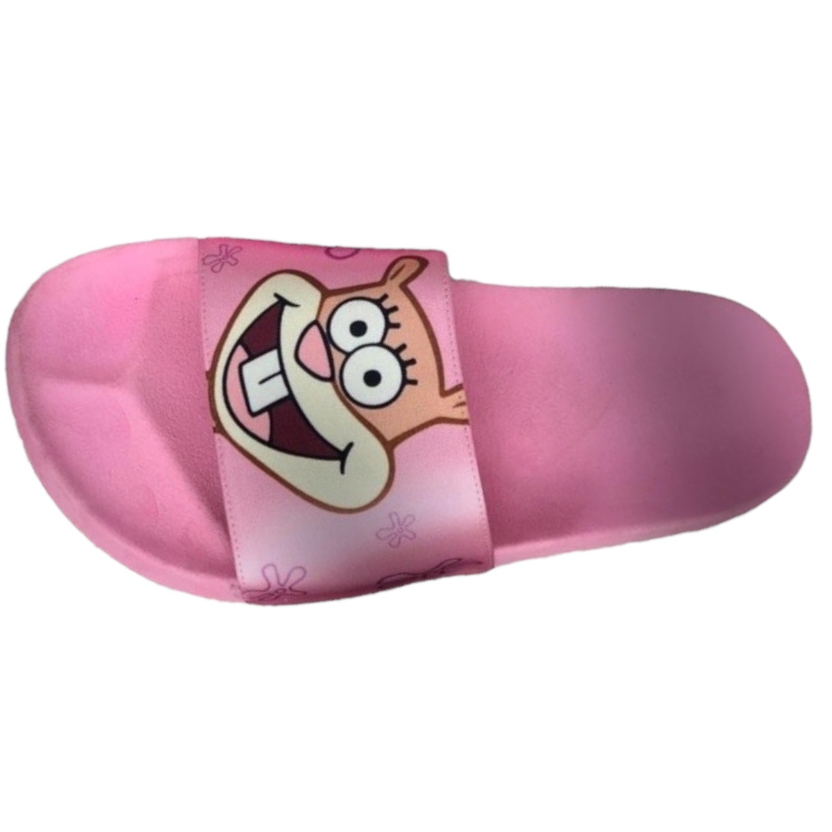 SANDALIAS CASUALES TIPO SLIDE UNISEX DISEÑO BOB ESPONJA, PATRICIO, ARENITA.