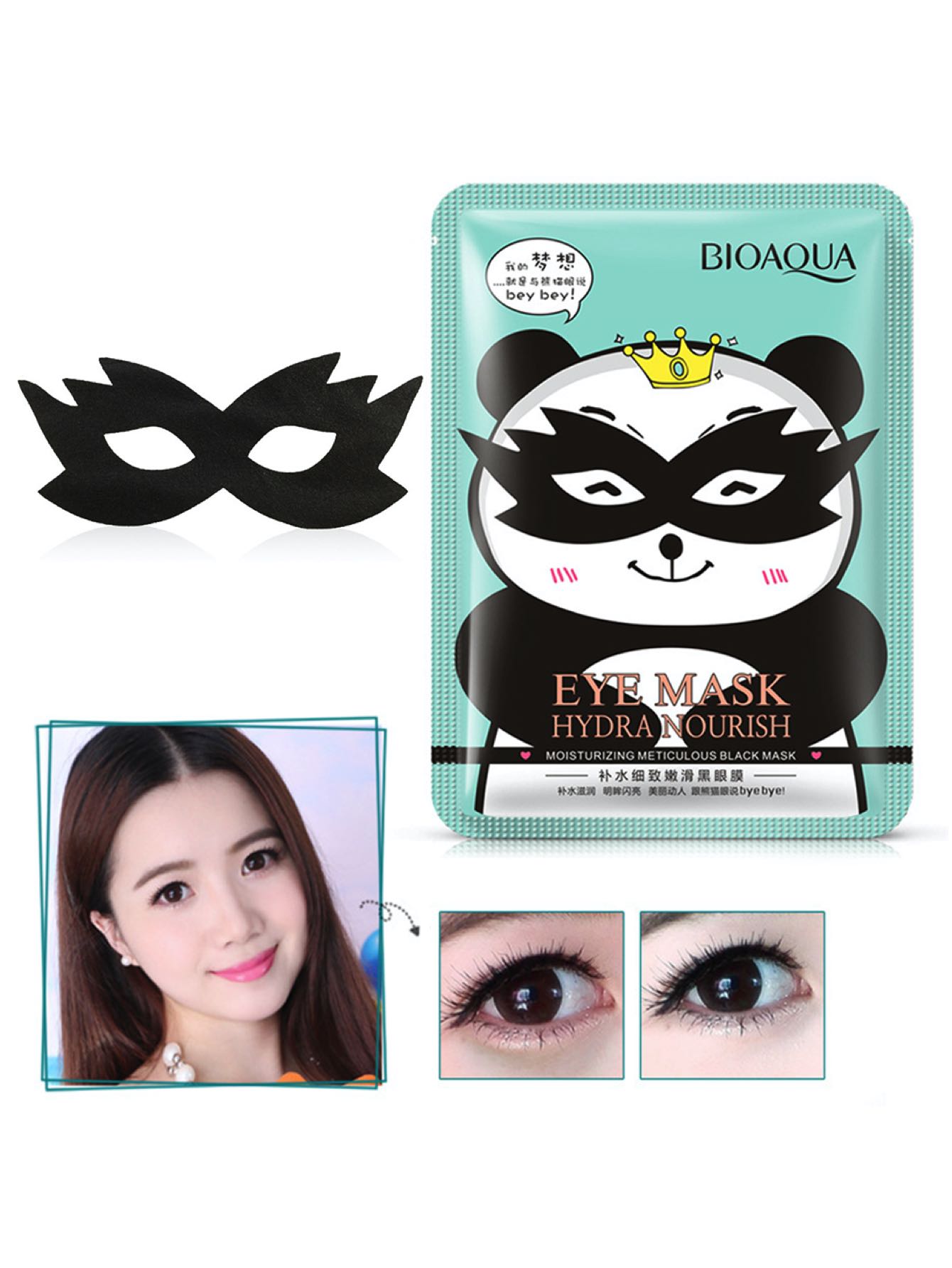 Paquete de 10 Mascarillas Antifaz Hidratante Para Párpados Ojos Ojeras.