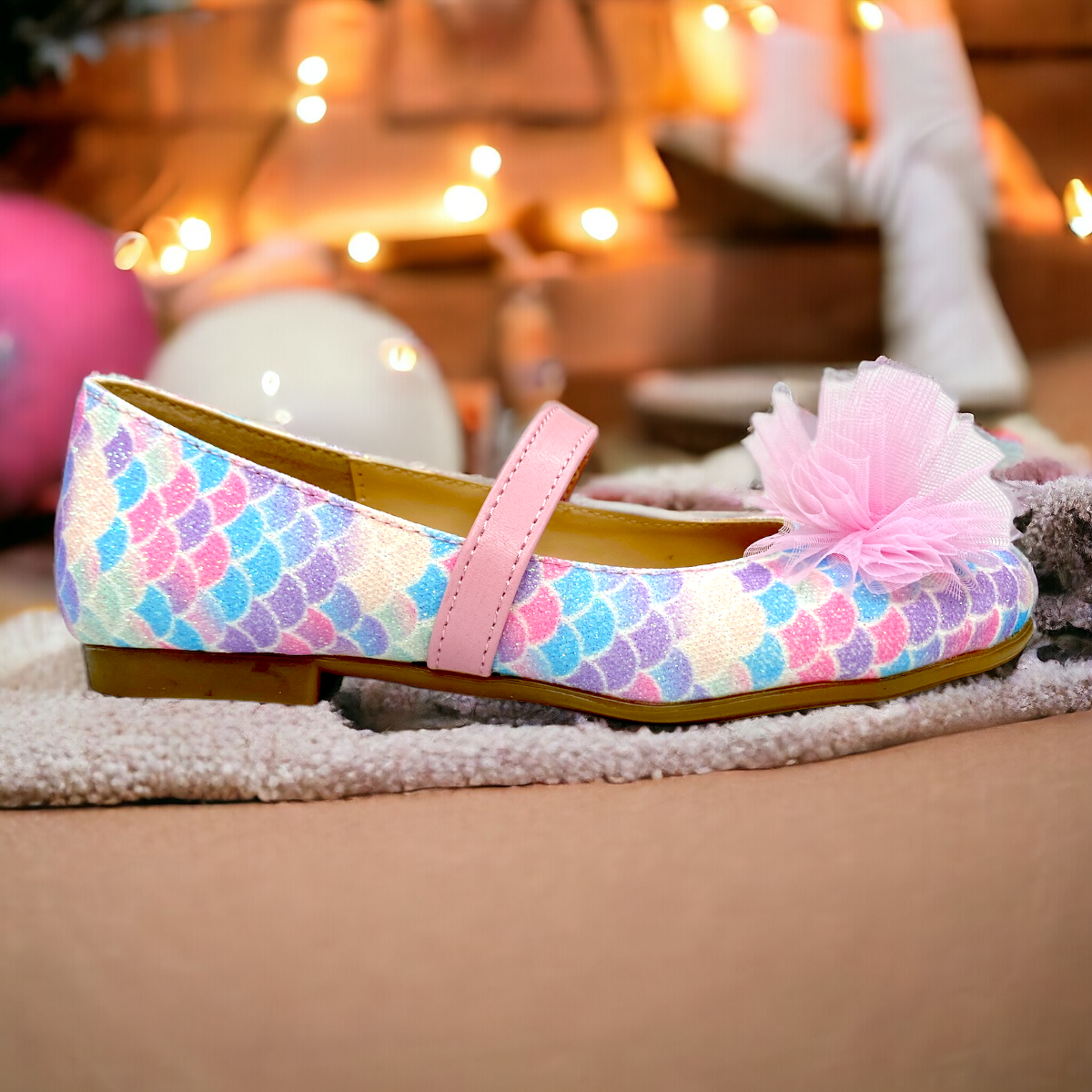 Zapatilla De Sirena Princesas Casuales Colores Pastel Niñas LAS CUATAS.