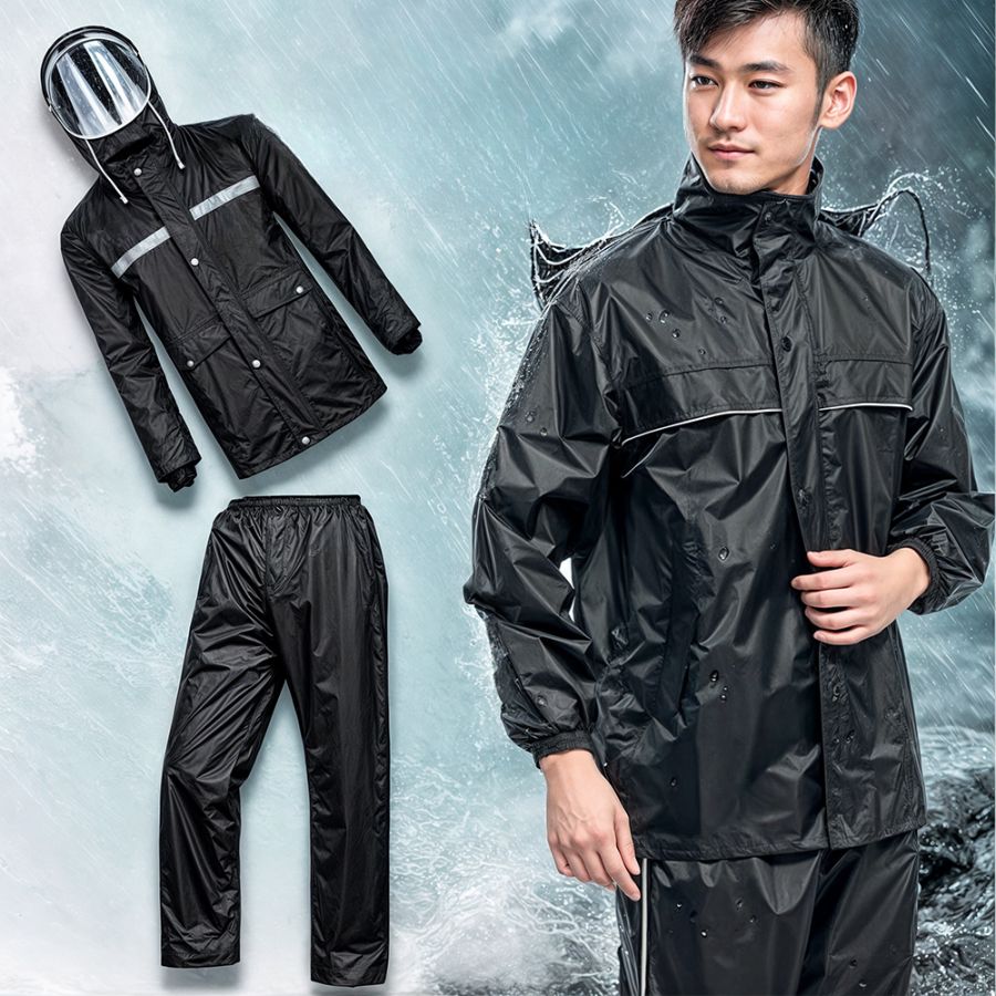 Impermeable Completo Unisex Pvc con Capucha.