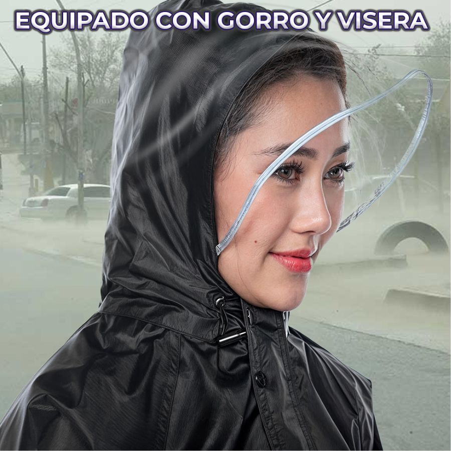 Impermeable Completo Unisex Pvc con Capucha.