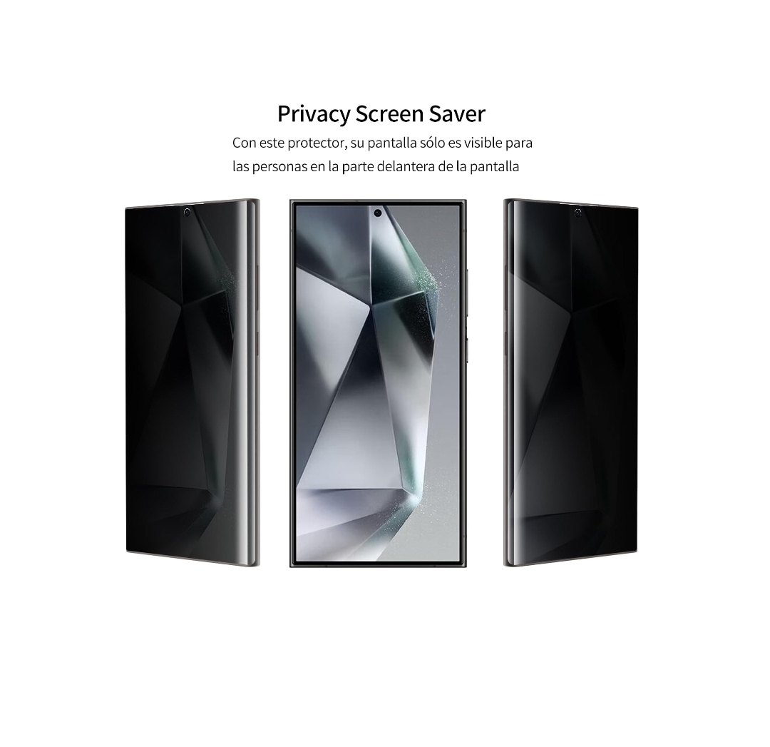 Mica de Hidrogel de Privacidad para Samsung Galaxy S23 Ultra 5g- Protección de Pantalla y Privacidad Mejorada - Anti-Huellas, Anti-Espía para una Experiencia Segura y Discreta..