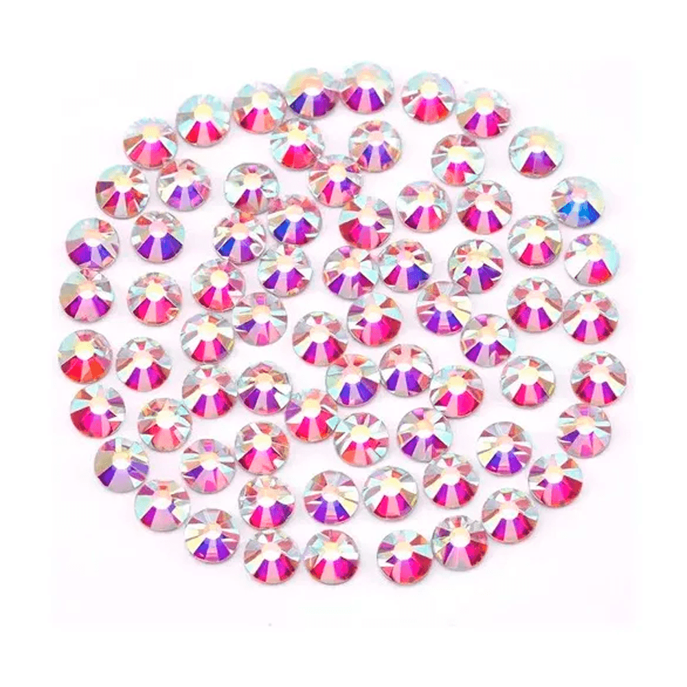 Duo 2880 Pzas Cristales Piedras Decoración Uñas Ropa Artículos Pegamento Strass Decorativos .
