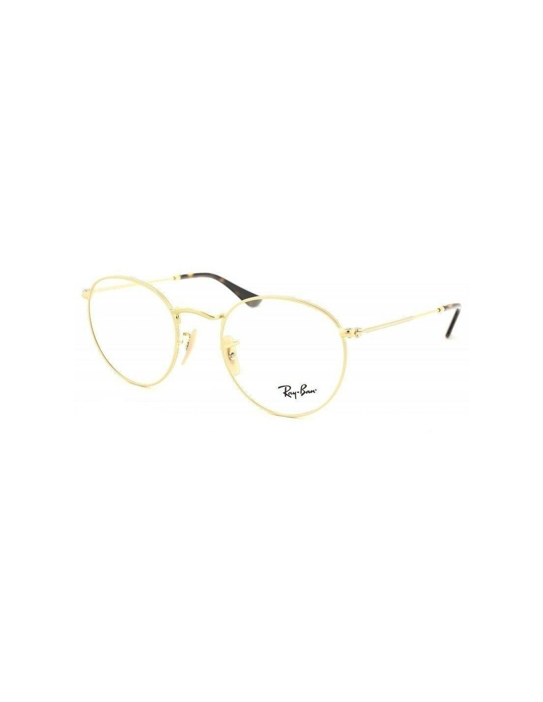 Lentes de sol Armazon Ray Ban Rb3447v 2500 Round Metal Habana Dorado Icon