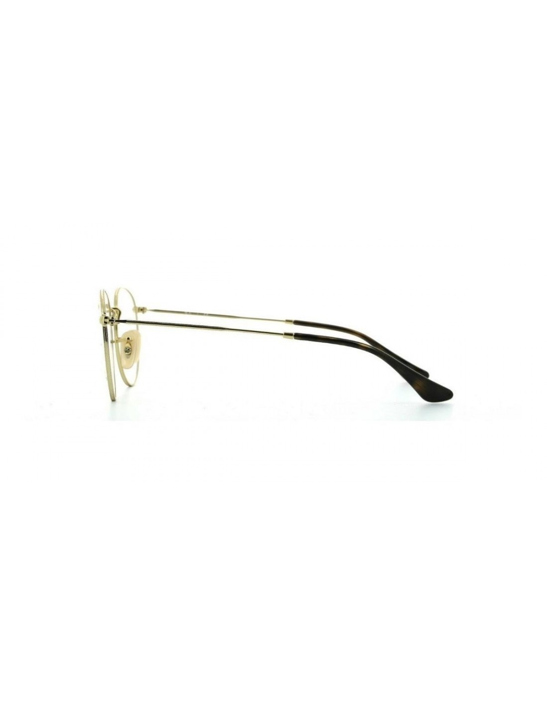 Lentes de sol Armazon Ray Ban Rb3447v 2500 Round Metal Habana Dorado Icon