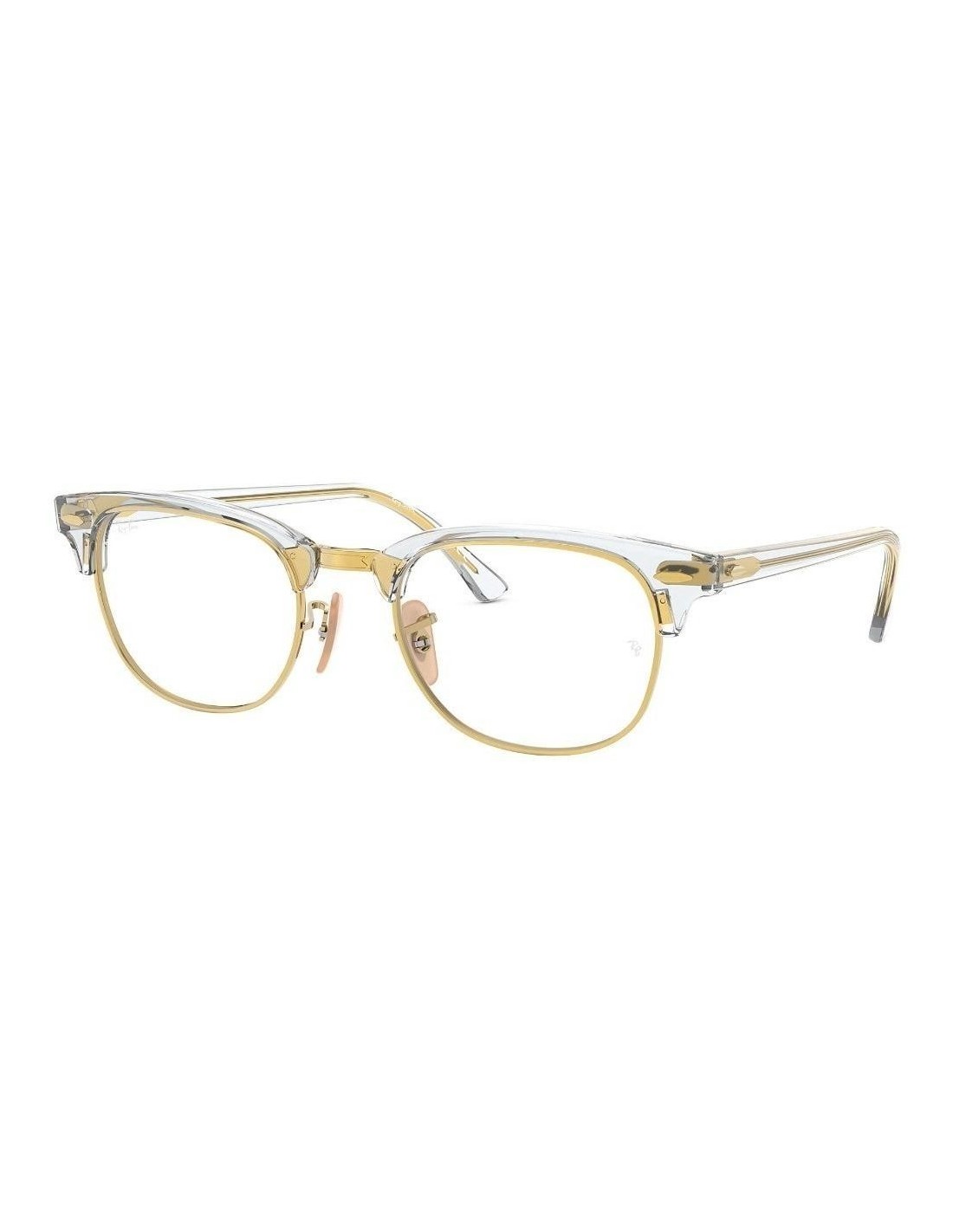Lentes de sol Ray Ban Oftalmico Rb5154 5762 Clubmaster Dorado Transparente