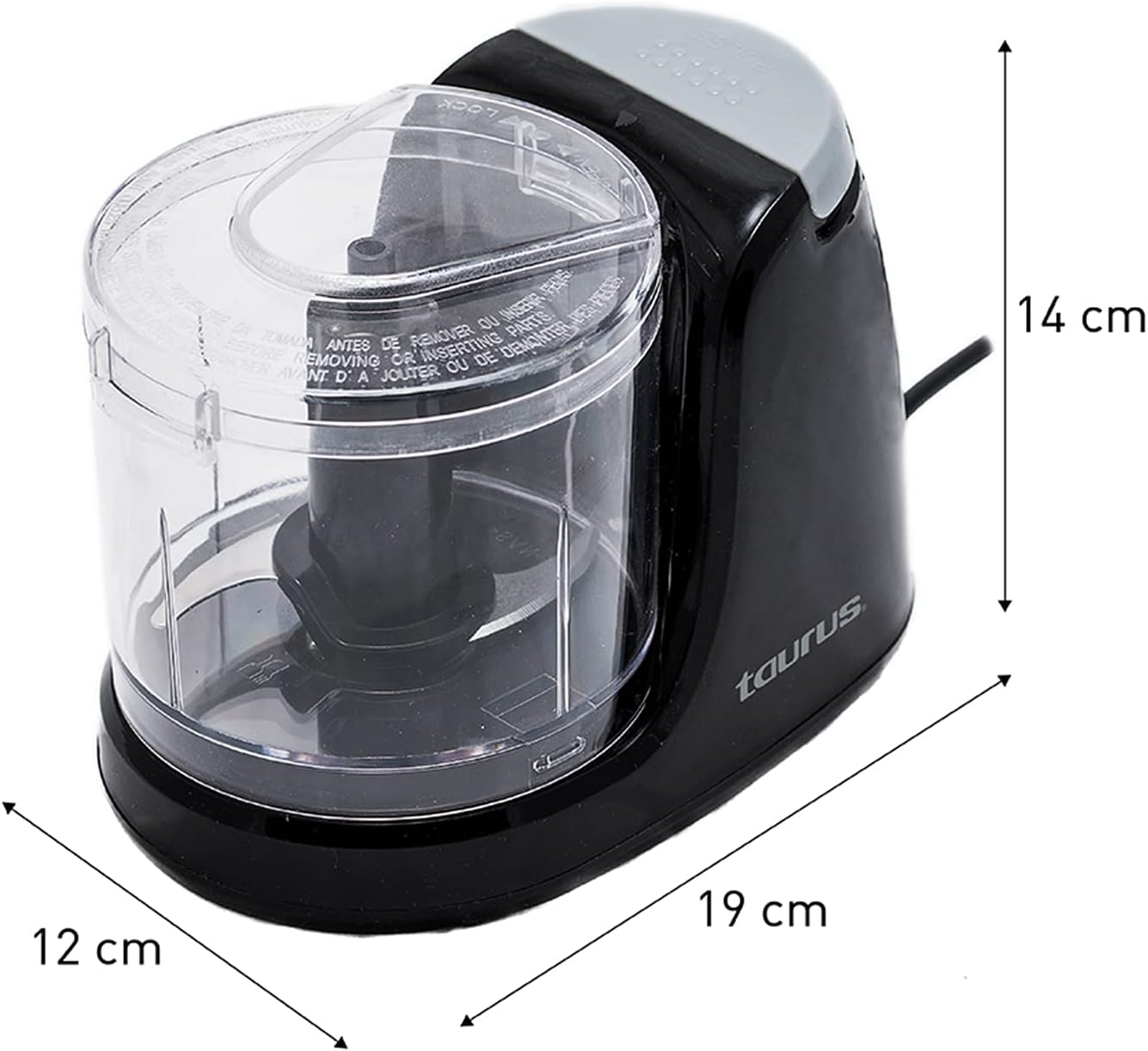 Mini procesador de alimentos Taurus Control de pulso