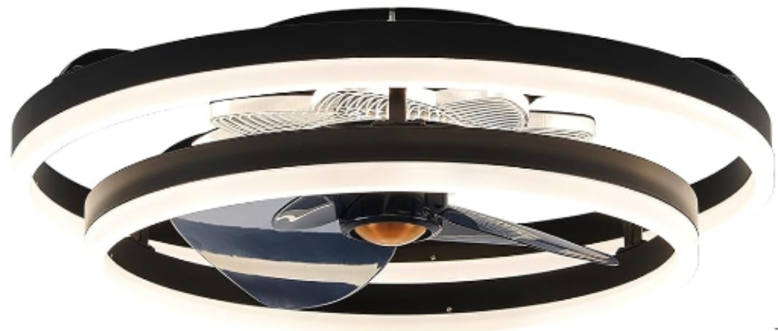 Ventilador de techo con luces control remoto 6 velocidades 3 colores de luz .