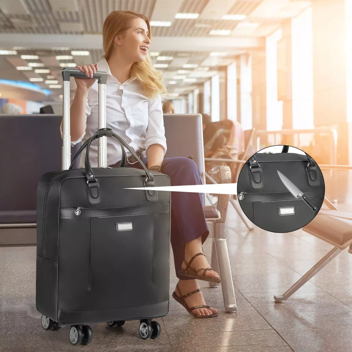Maletas De Viaje Equipaje De Mano De Seguridad Cabina Moda