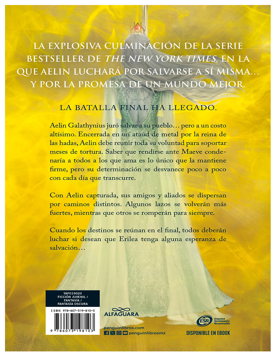 Trono de Cristal 7 Reino de cenizas  Autor Sarah J. Mass.