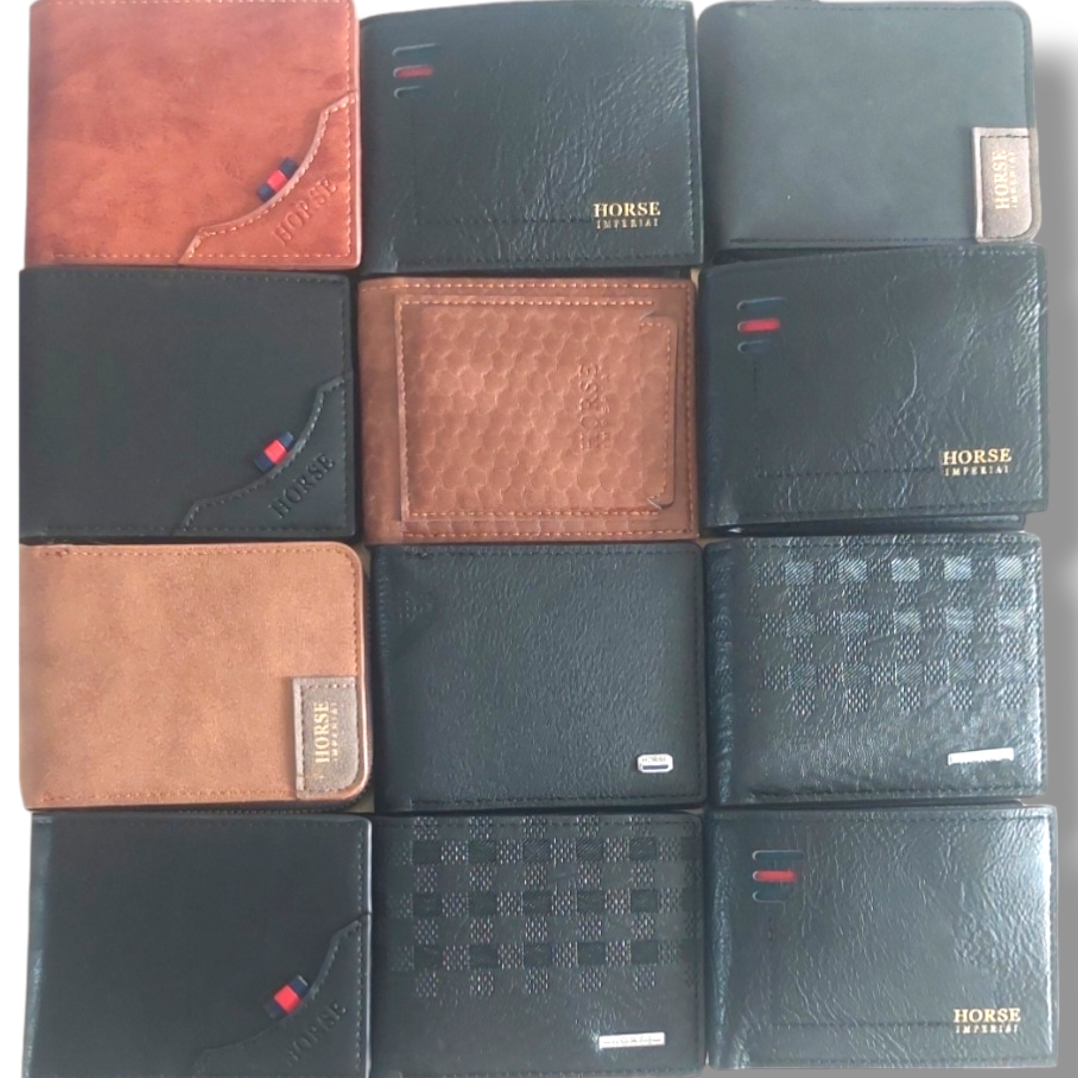 Cartera Caballero original Mayoreo Marca Horse Imperial fina piel vegana
