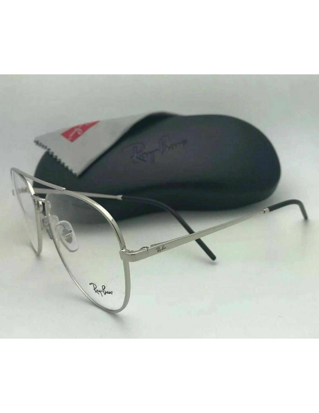 Lentes de sol Ray Ban Oftalmico RB6413 2501 New Aviator Plateado Gota