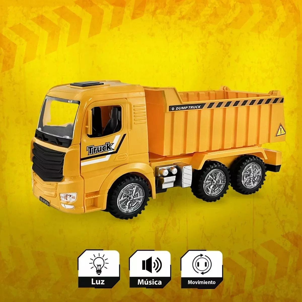 Carro tolva camión de construcción carga con luces y sonido truck