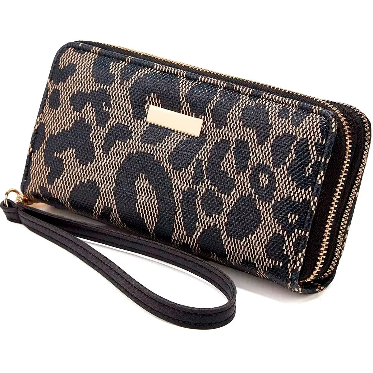 Cartera Monedero Larga De Cuero Lujo Dama Billetera Elegante