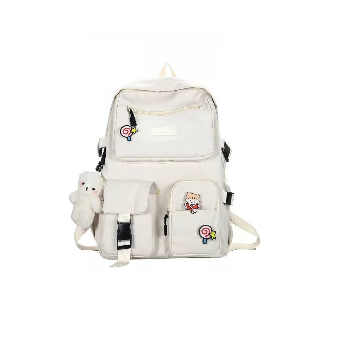Mochila Escolar De Moda, Gran Capacidad, Multi-bolsillo, Mochila Impermeable