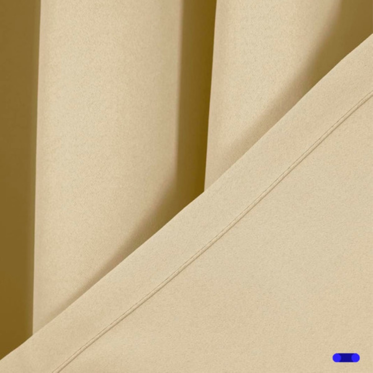 "Cortinas Kitul Blackout Plus Aislamiento Térmico 2 Paneles 215 X 135 Cm Color Beige "