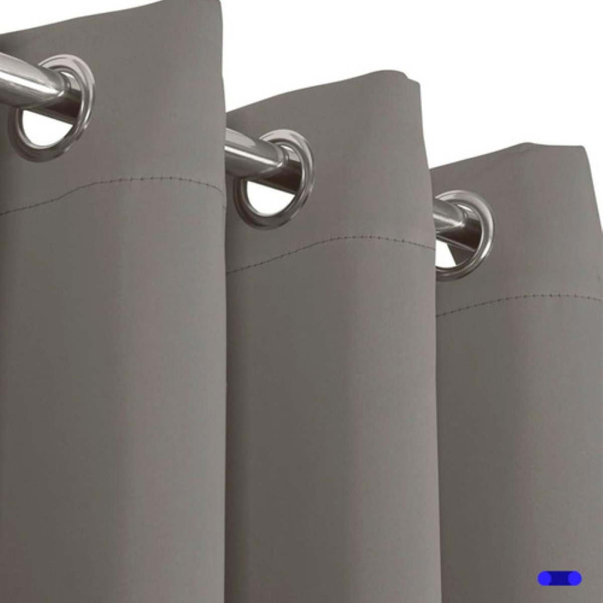 "Cortinas Blackout Aislamiento Térmico 2 Paneles 215 X 135 Cm Color Gris oscuro "