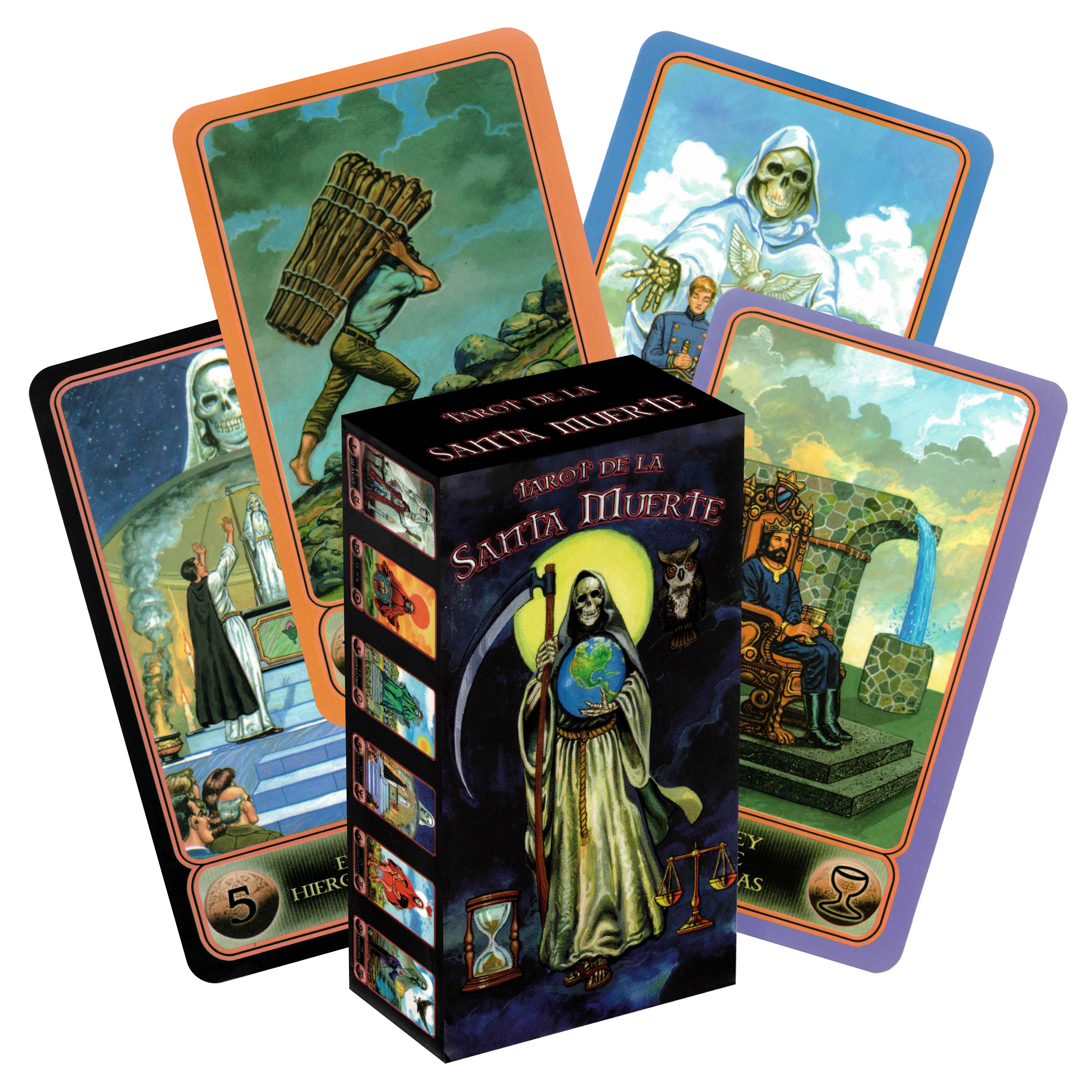 Tarot Santa Muerte Orig Plastificado 80 Cartas+instructivo