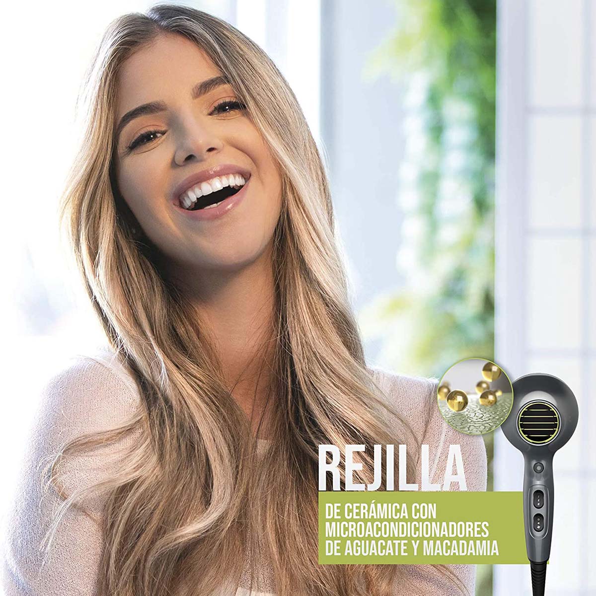 SECADORA SHINE THERAPY AGUACATE AC MOTOR REMINGTON