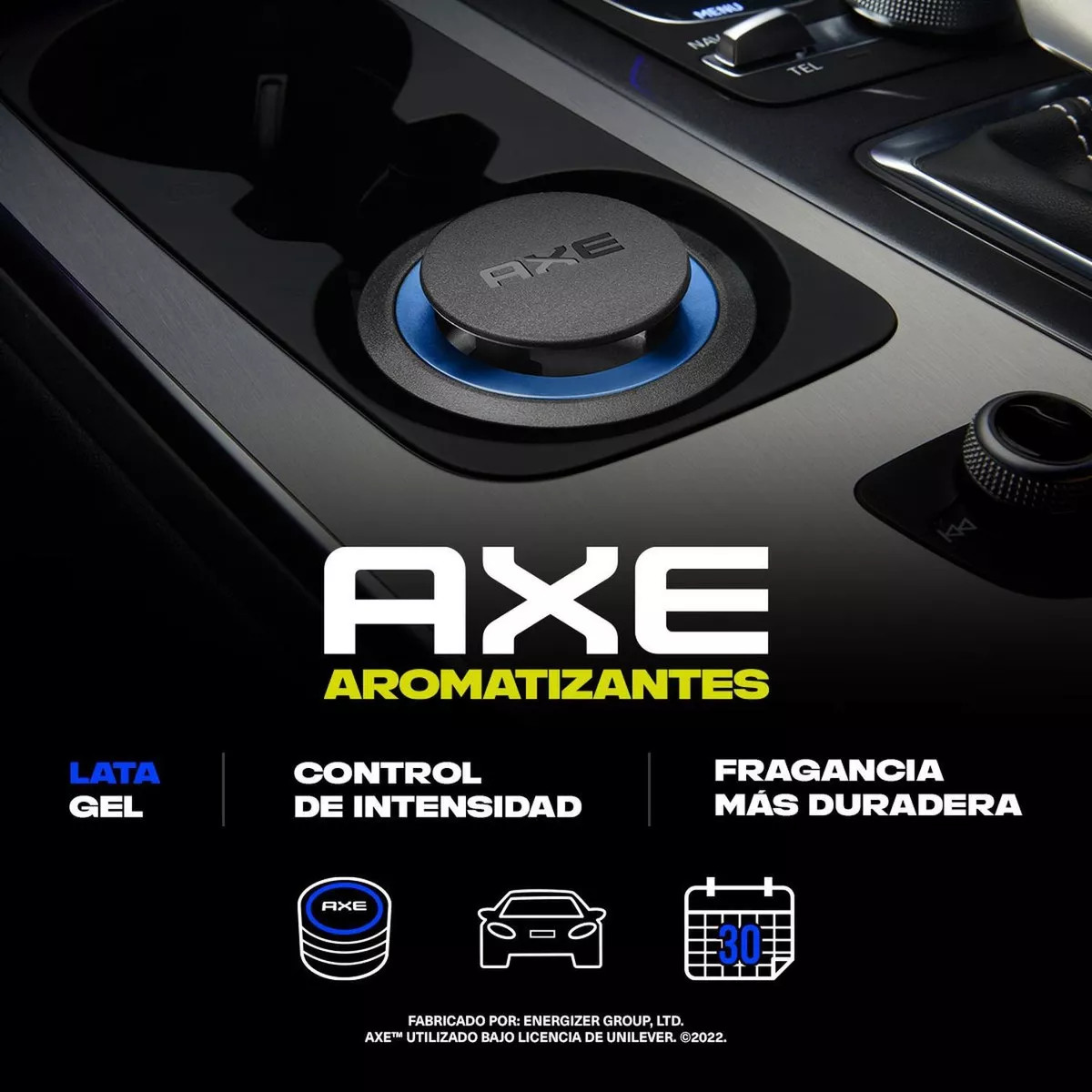 4 Pack Aromatizante Auto AXE GEL Dark Phoenix aroma Menta y Romero.