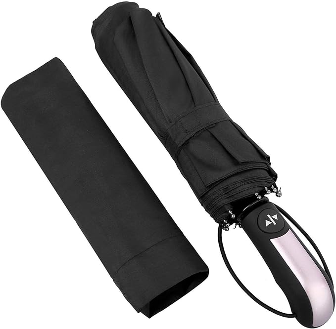 Salandens Paraguas,Sombrillas Para Lluvia Automático,Encendido y Apagado Automático,Paraguas Con 10 Varillas,Sombrilla Para Protección Uv,Paraguas Para Lluvia Anti-Viento,Paraguas De Bolsillo.