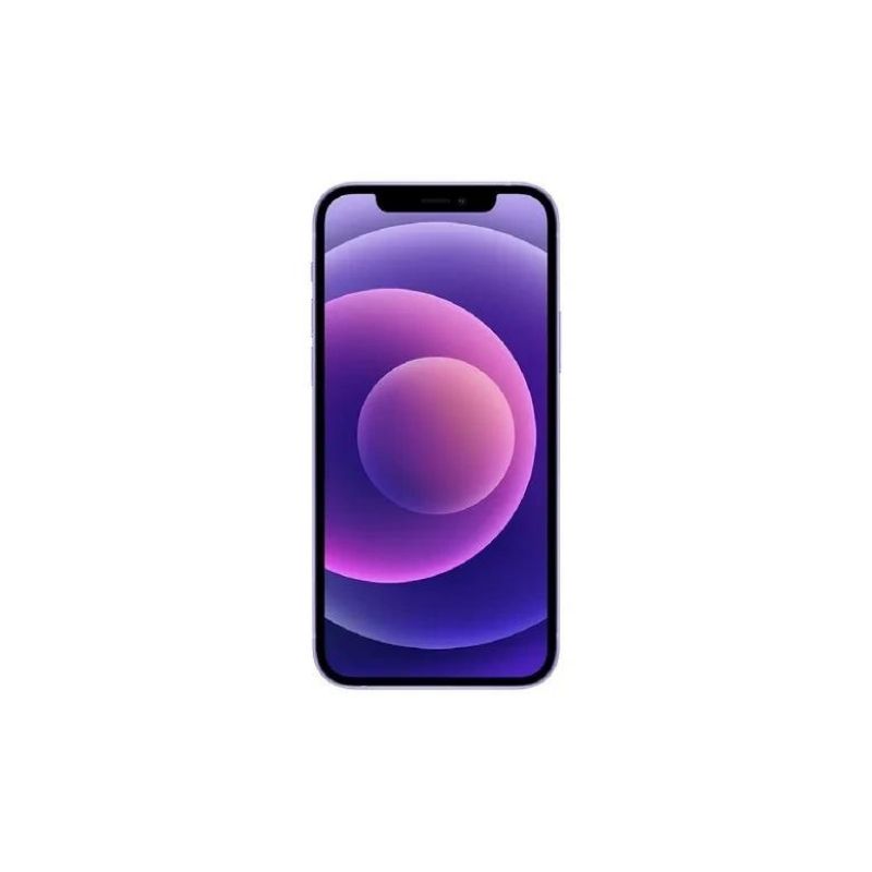 iPhone 12 64GB Morado Reacondicionado Grado A + Base Cargador.