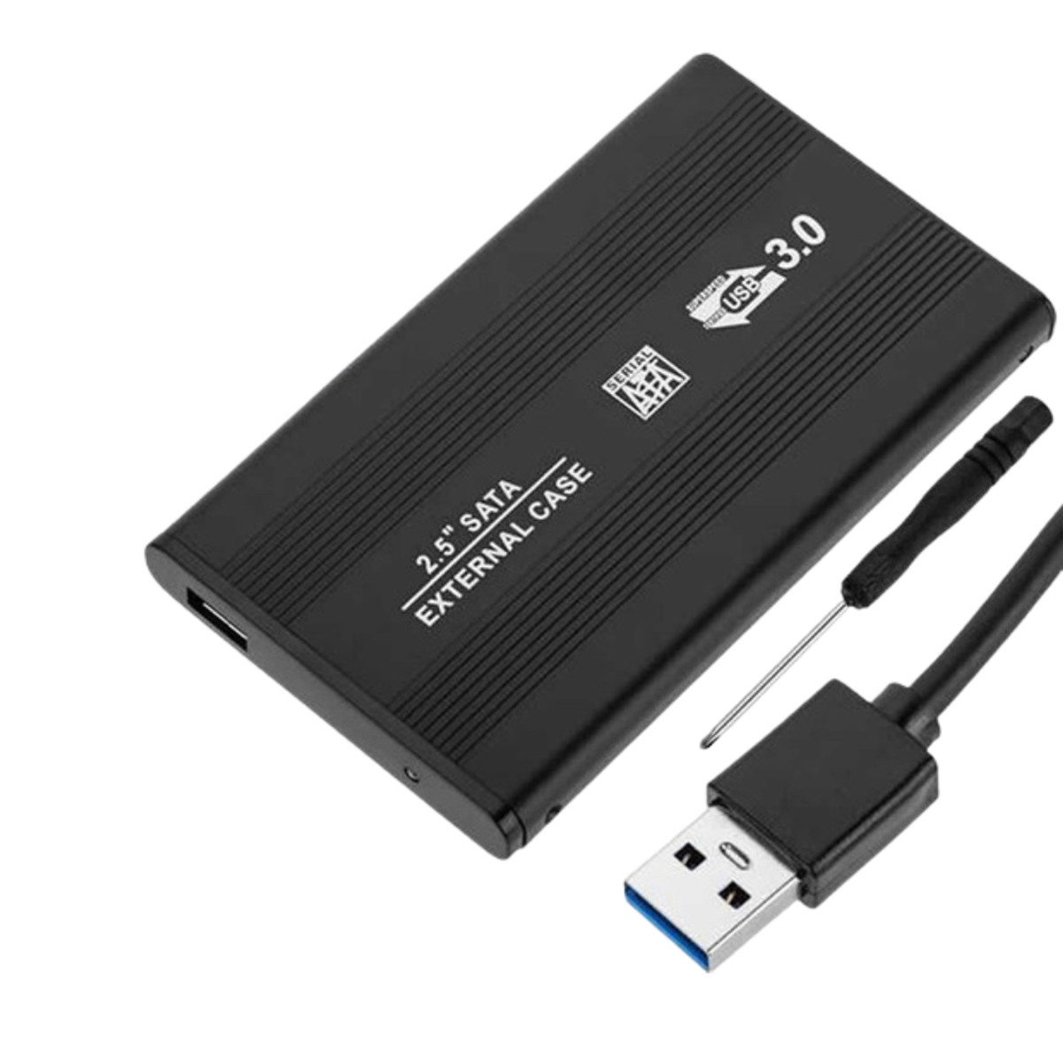 Carcasa Case Metálico Disco Duro Interno Magnético HDD 2.5 Pulgadas USB 3.0.