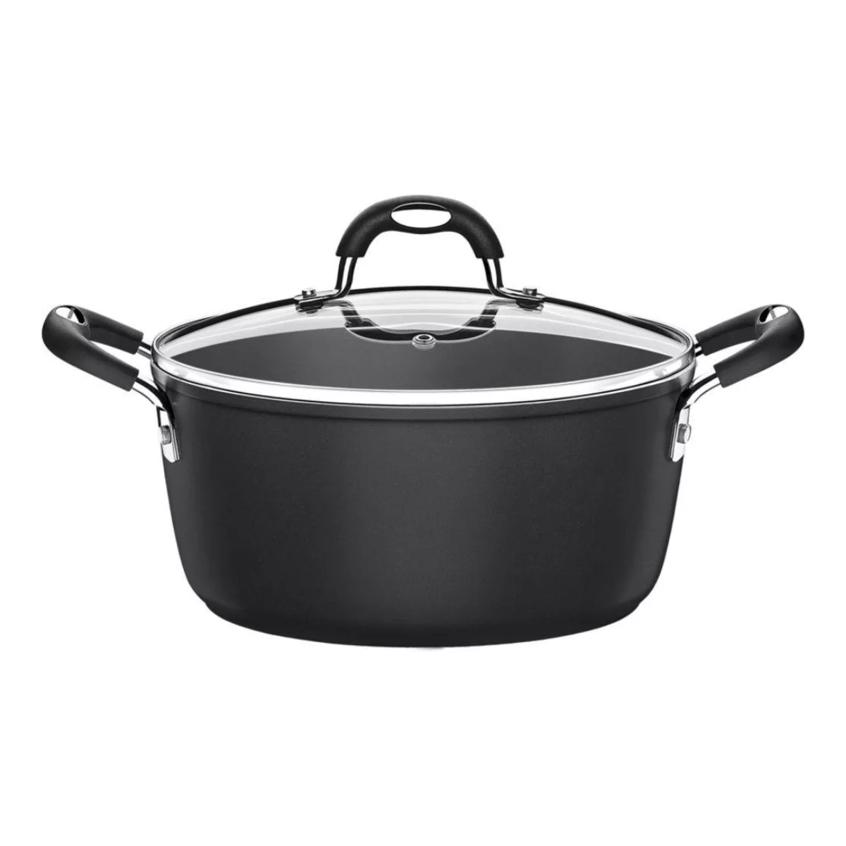 Batería de Cocina Tramontina Mónaco 9 Piezas Aluminio Inducción - Negro.