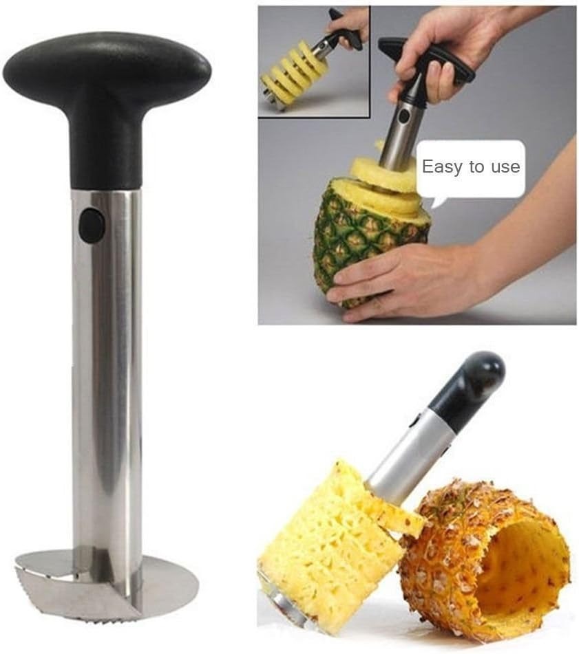 Descorazonador Piña Rebanadas Acero Inoxidable Fruta Cortado.