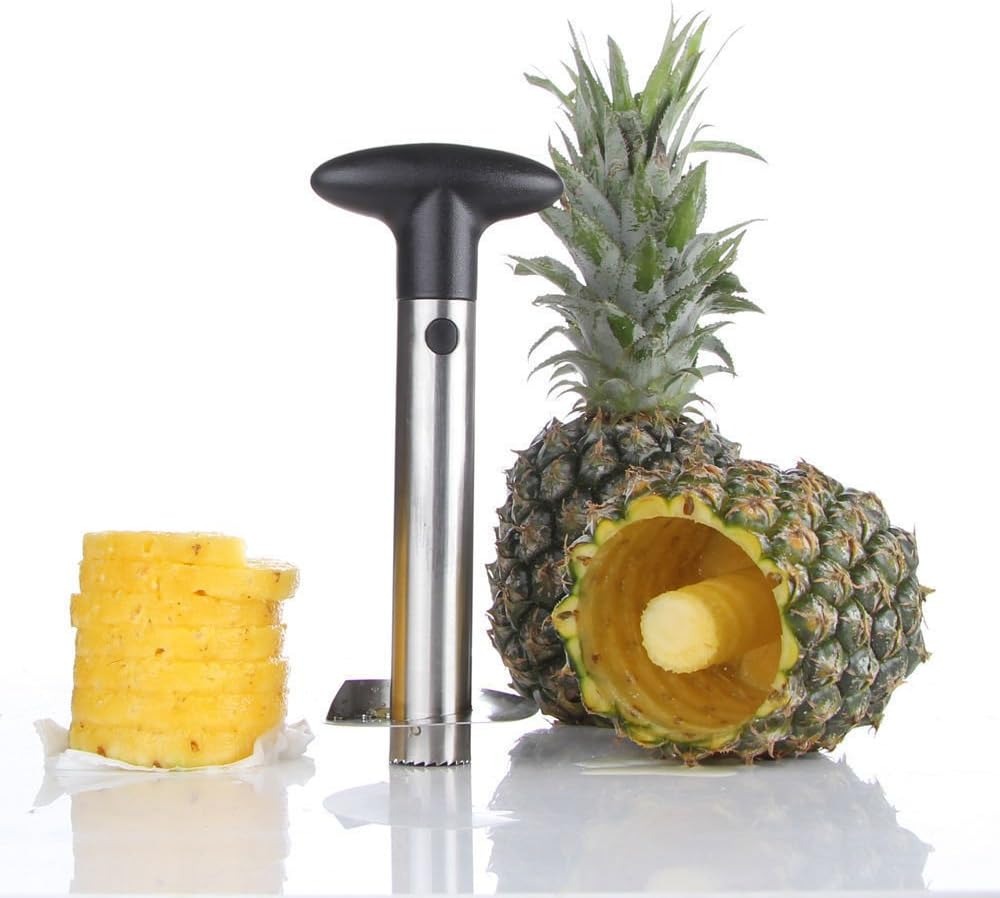 Descorazonador Piña Rebanadas Acero Inoxidable Fruta Cortado.