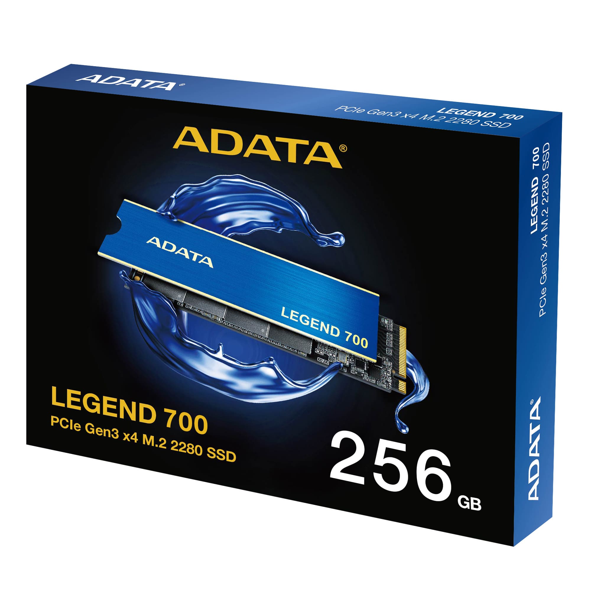 Unidad de Estado Sólido Adata Legend 700 de 256 GB, M2 2280, NVMe PCIe Gen 3X4, 1900/1000 MB/s.