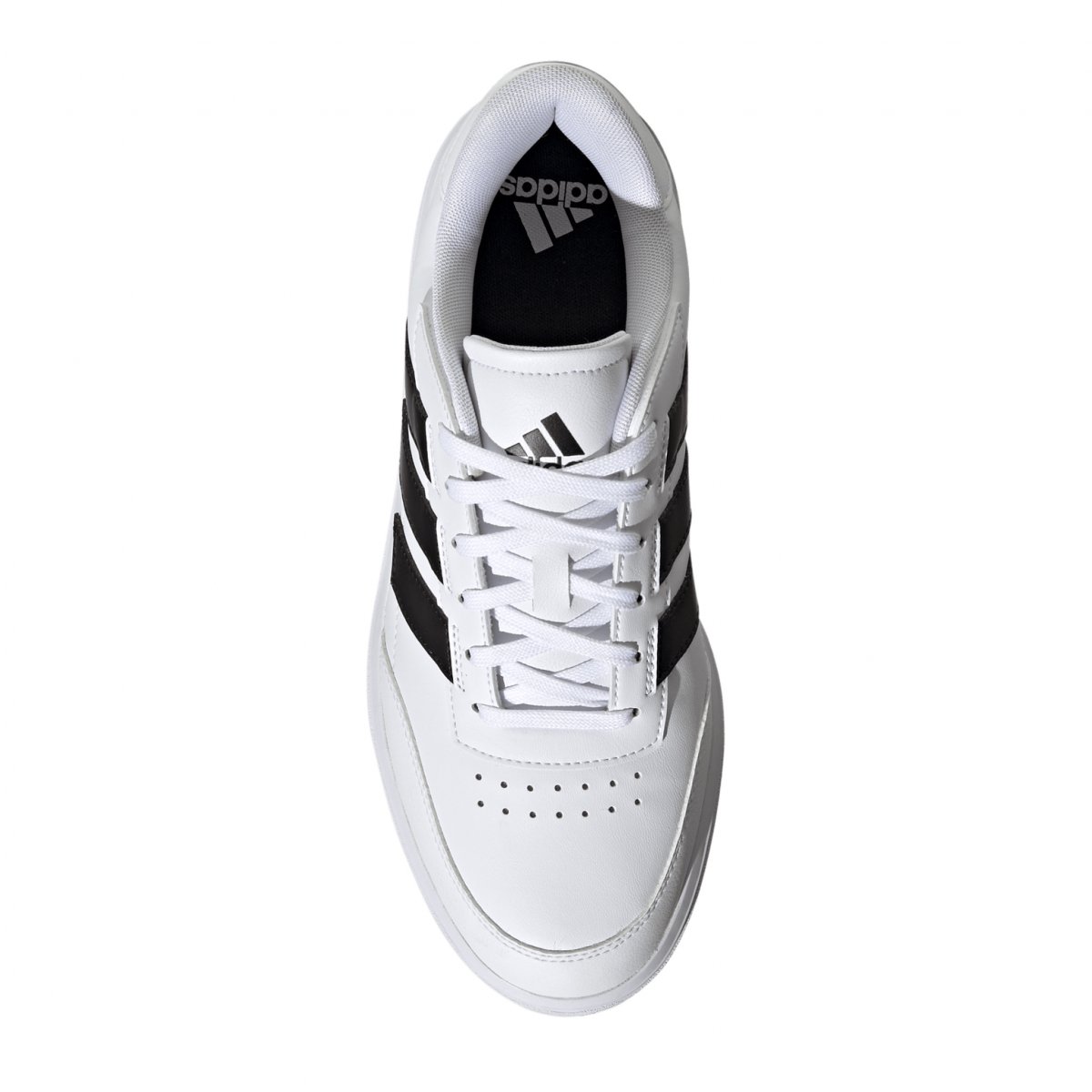 Tenis Casual Adidas Court Block Color Blanco Para Hombre