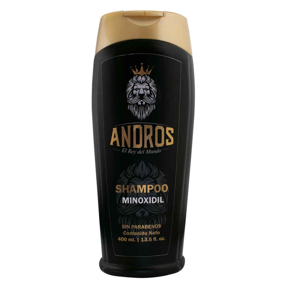 Shampoo para hombres con Minoxidil ANDROS 400 ml Sin parabenos