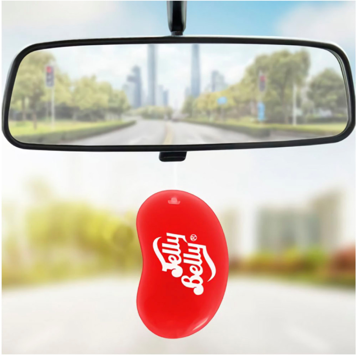 Aromatizante Auto Gel Jelly Belly Very Cherry Colgante 3 pzs.