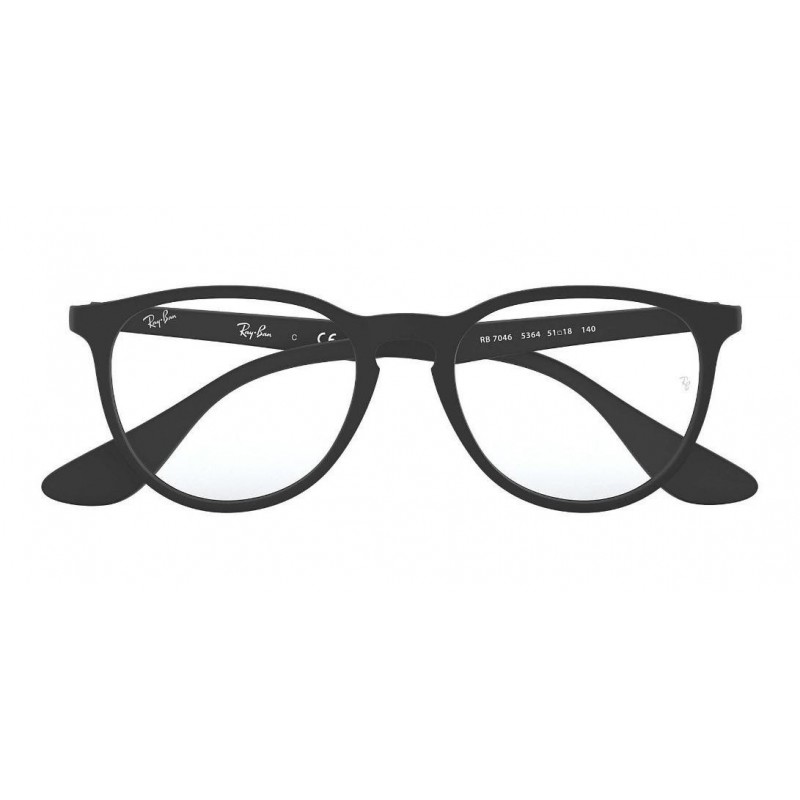 Lentes de sol Ray Ban Oftalmico Rb7046 5364 Erika Optics Negro Mate