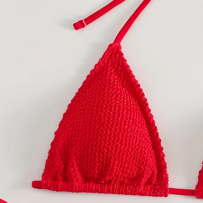 Traje de baño bikini Rojo.