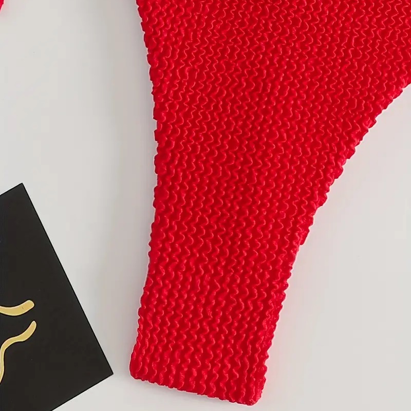 Traje de baño bikini Rojo.