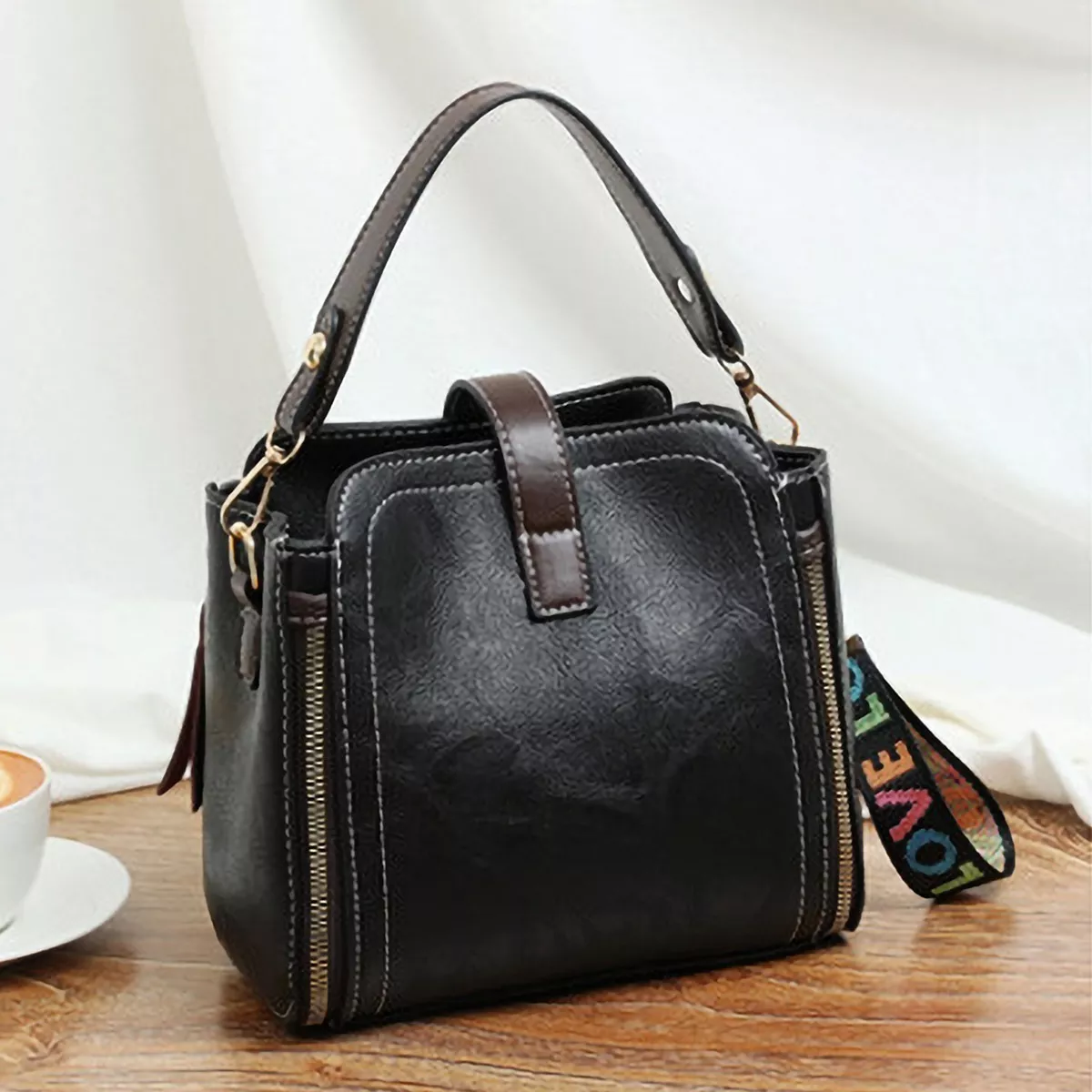 Bolsa Dama Crossbody Moda Hombro Mano Correa Ajustable.