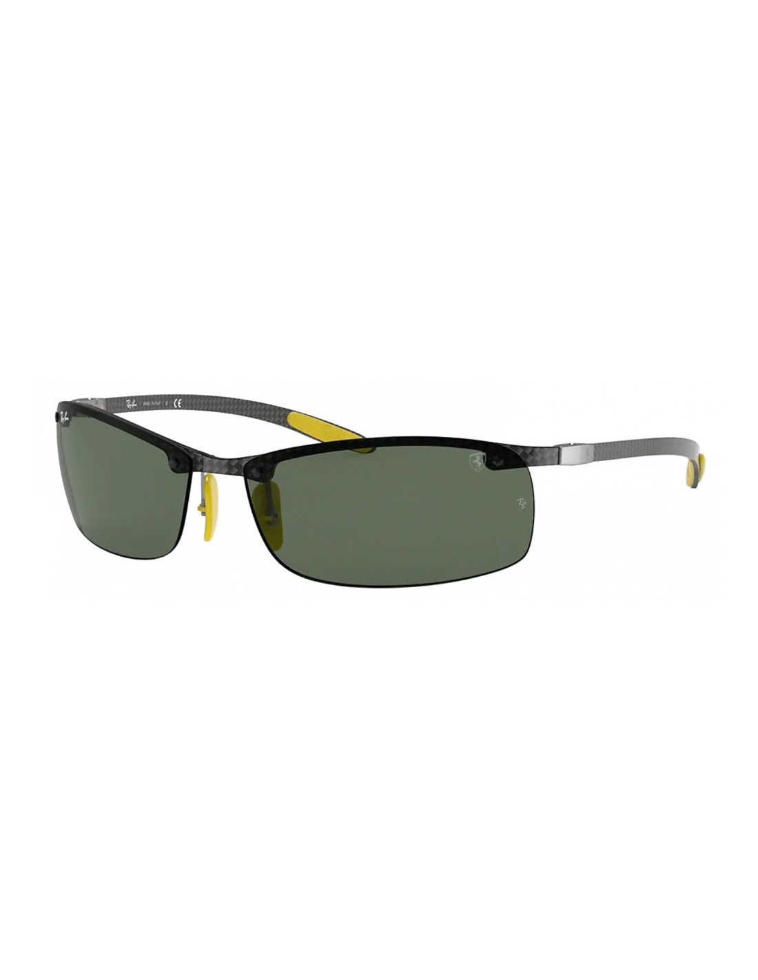 Lentes de sol Ray Ban RB8305M F010/71 Scuderia Ferrari Collection Square Shape Amarillo