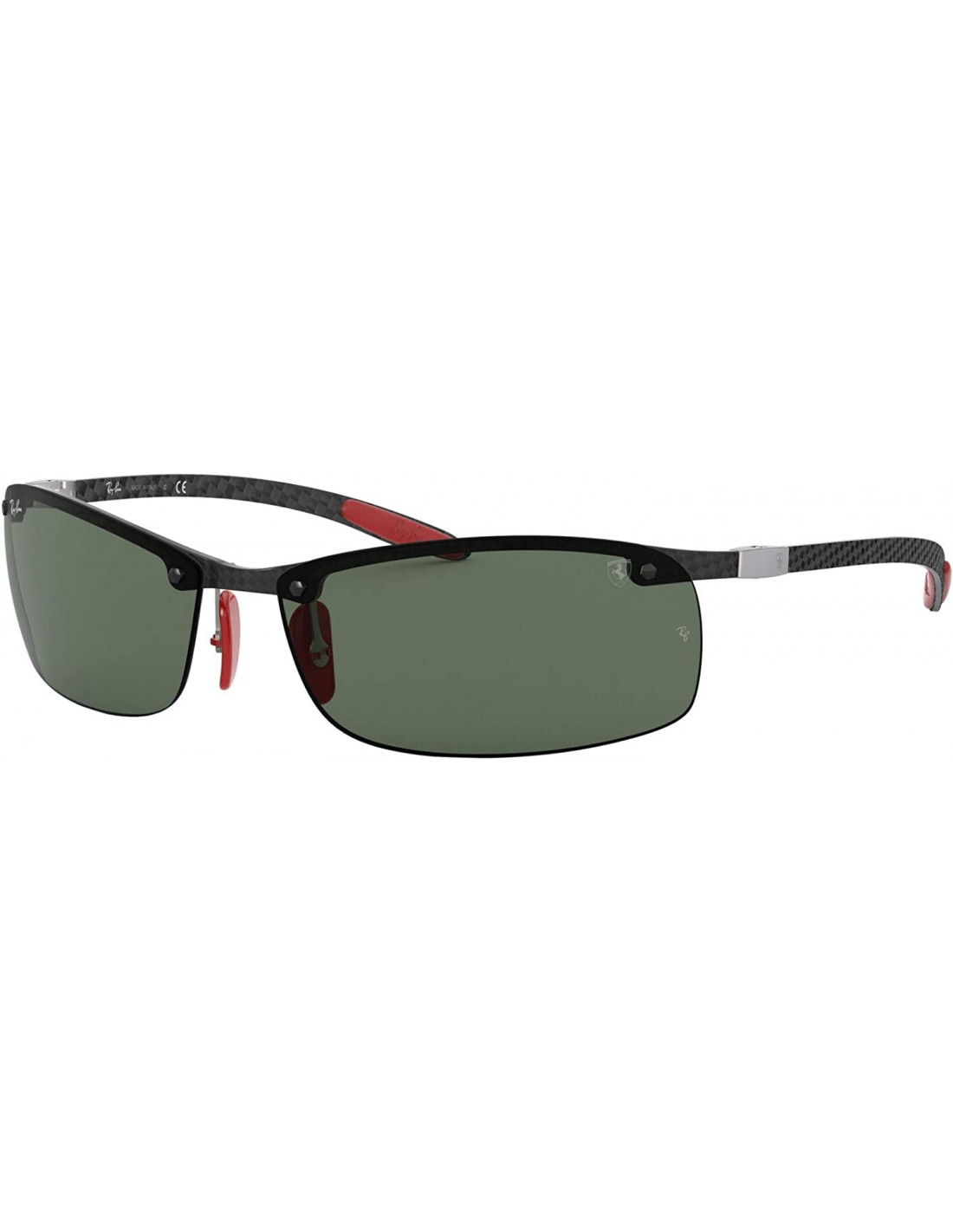 Lentes de sol Ray Ban RB8305M F005/71 Scuderia Ferrari Collection Square Shape Gris