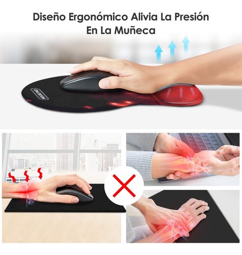 Mouse Pad Ergonomico E45 Pintura Fuego