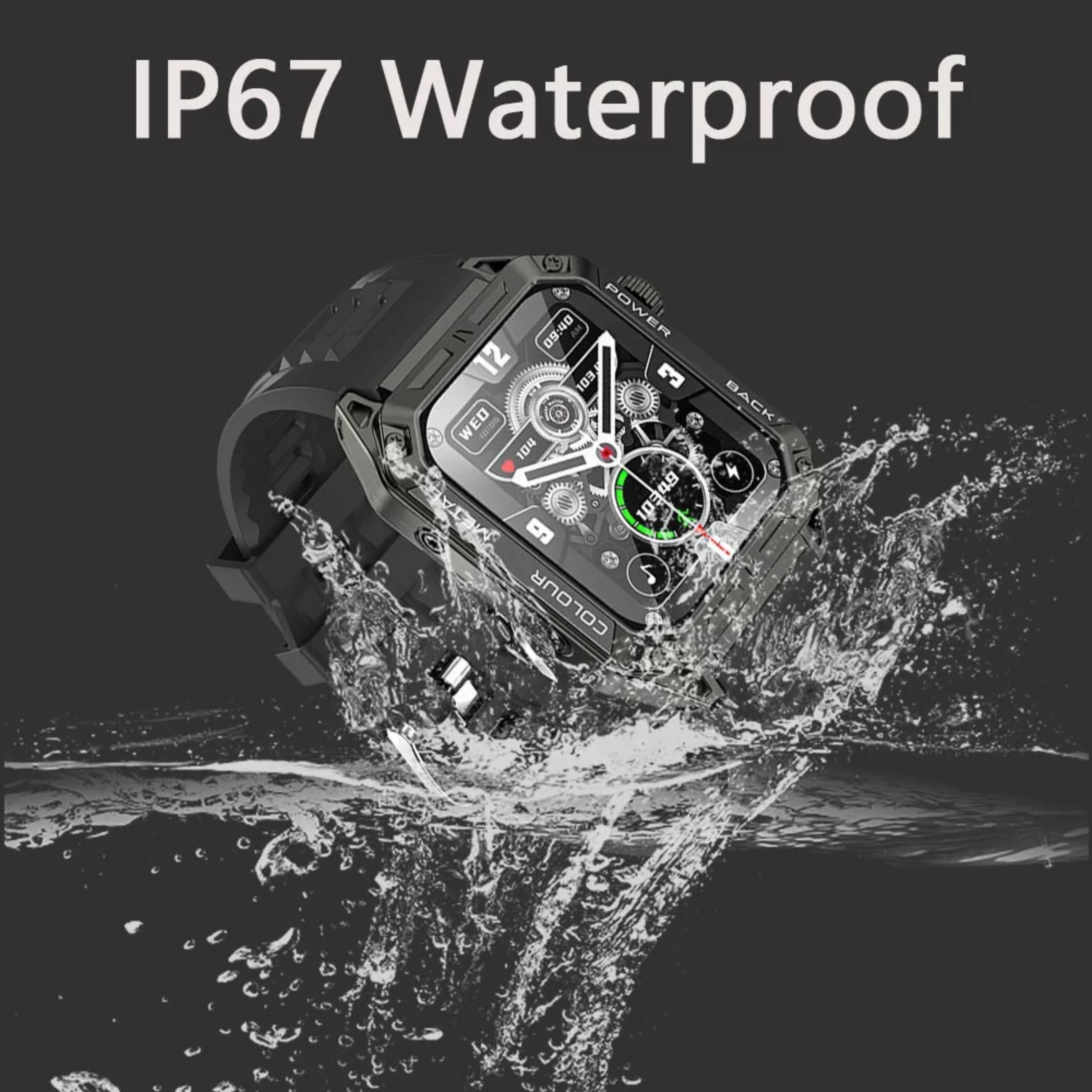 Reloj Inteligente 2 Acero Inoxidable Bluetooth Para Hombre Color De La Caja Negro Color De La Correa Negro Color Del Bisel Negro.